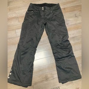 Black obermeuer ski pants size 6